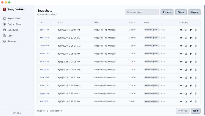 snapshot-list