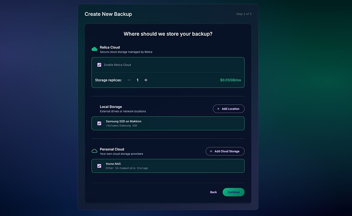 3-2-1 one-shot configuration